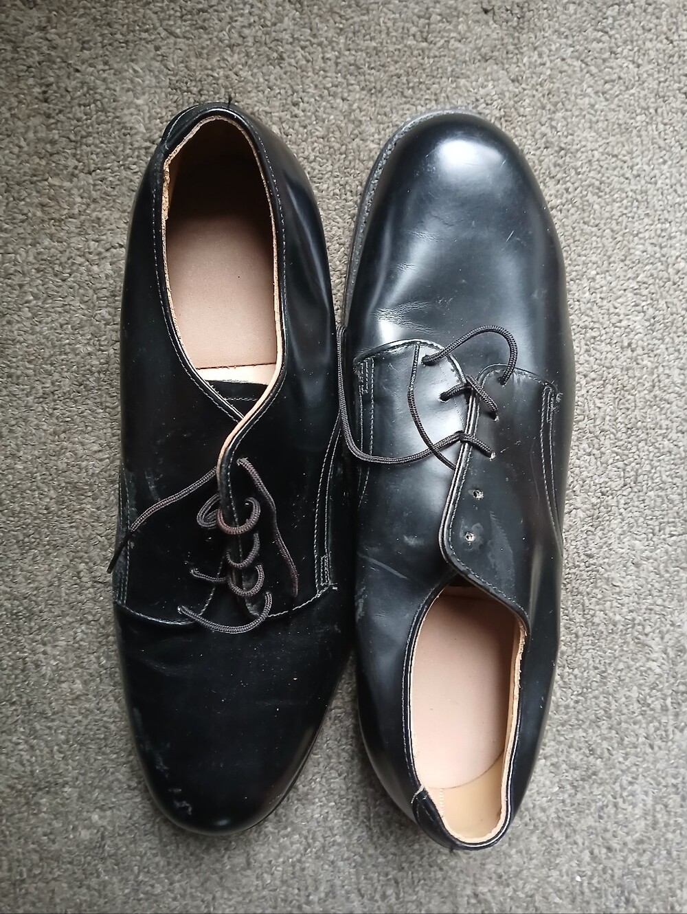 Vulcan Men's Black Lace-Up Dress Shoes Size 9.5 See Photos Please.